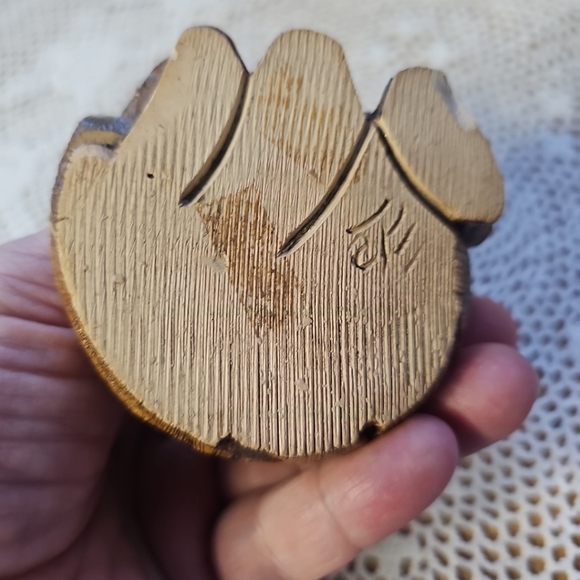 Vintage Artesania Rinconada Tabby Cat Figurine Uruguay Clay Ceramic 3" Chip Paw - Picture 6 of 14